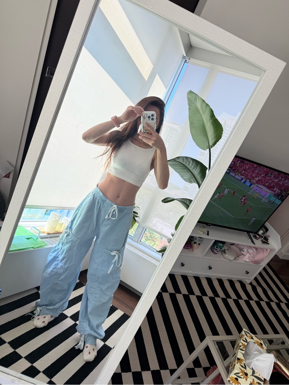 Free people - outta sight parachute pants in Blue - Picture 11 of 12